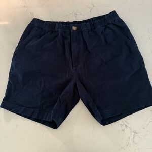 Chubbies Men's XL Chino Shorts 38 x 7 in Inseam Solid Navy Blue Beach Modern